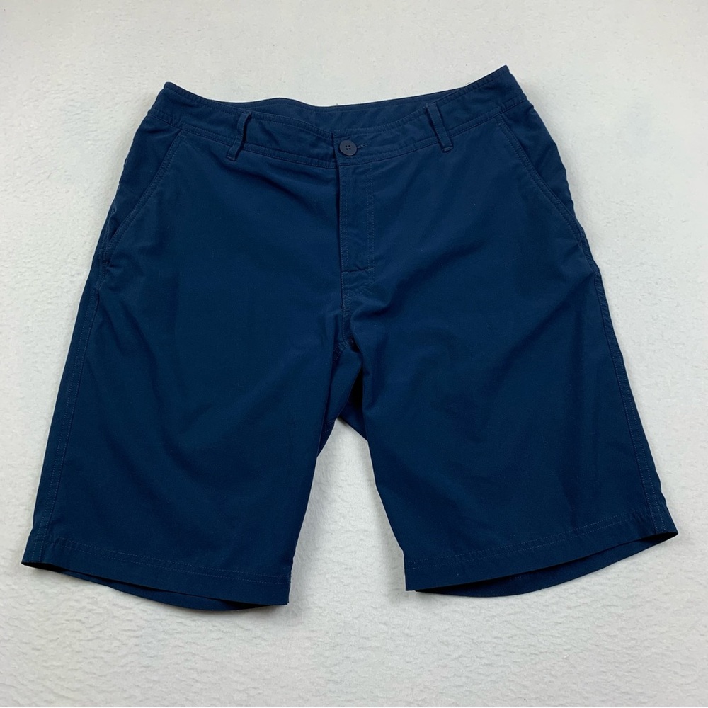 EMS Eastern Mountain Sports Shorts Mens 38x11 M0012 Polyester Blend Hiking Blue